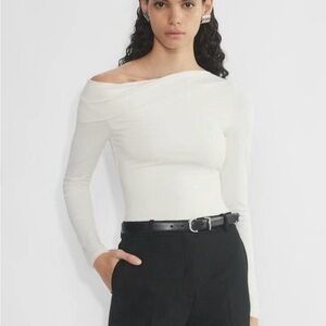 Aritzia BLACK Off-Shoulder Ravish Top